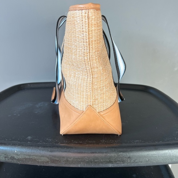 St John’s Bay Straw Tote Bag with Striped Handles - Picture 5 of 8